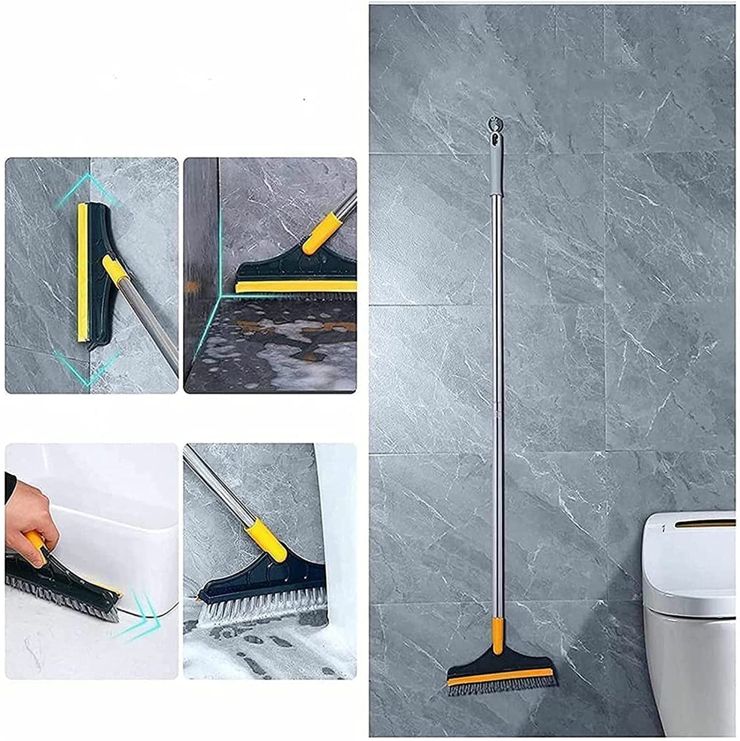 Magnus 3 In 1 Long Handle Tile Bristle Brush - Elite Bazaar