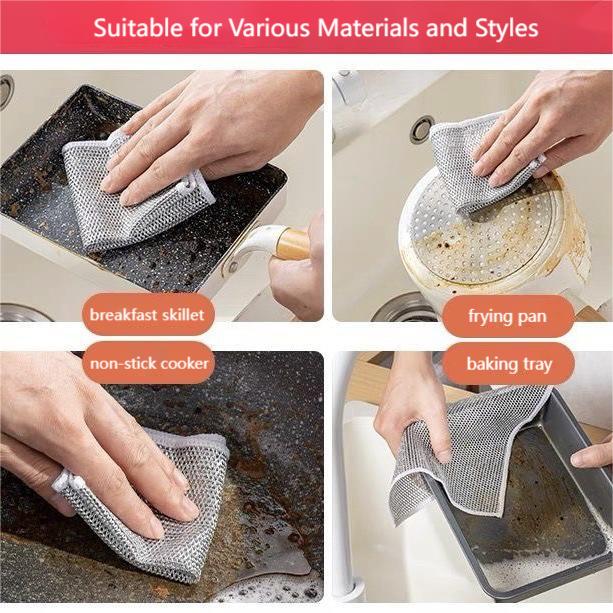 SupremeX Wire Dishwashing Rag (Pack of 5) - Elite Bazaar