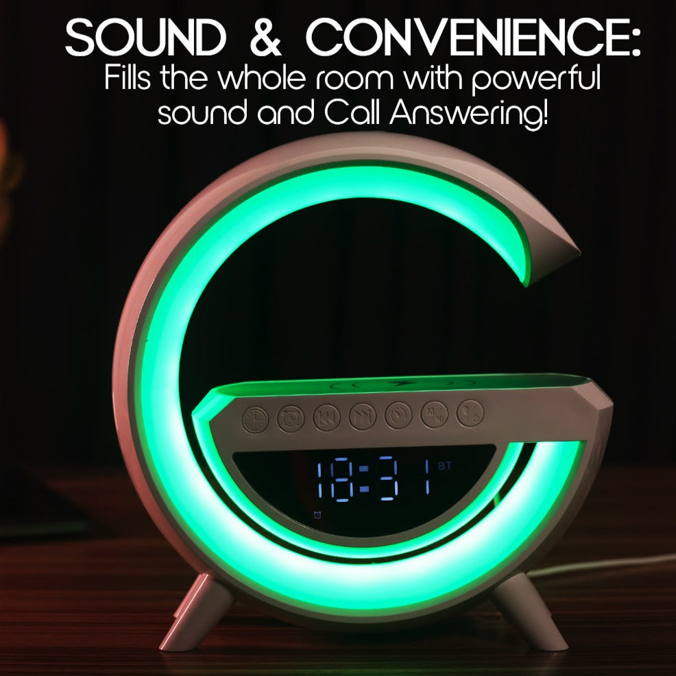 Intel Smart Glow® – Wireless Charger & BlueTooth Speaker - Elite Bazaar
