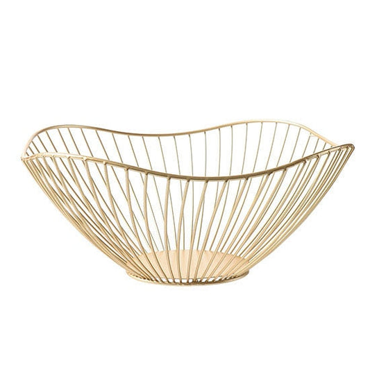 Nordic Home Gold Basket - Elite Bazaar