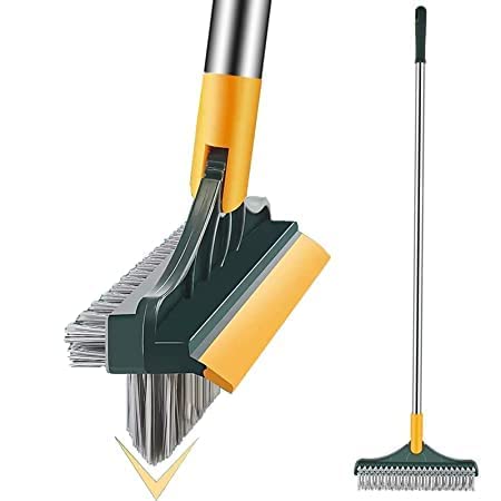 Magnus 3 In 1 Long Handle Tile Bristle Brush - Elite Bazaar