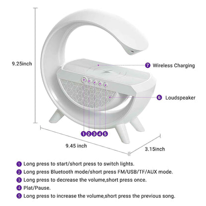 Intel Smart Glow® – Wireless Charger & BlueTooth Speaker - Elite Bazaar